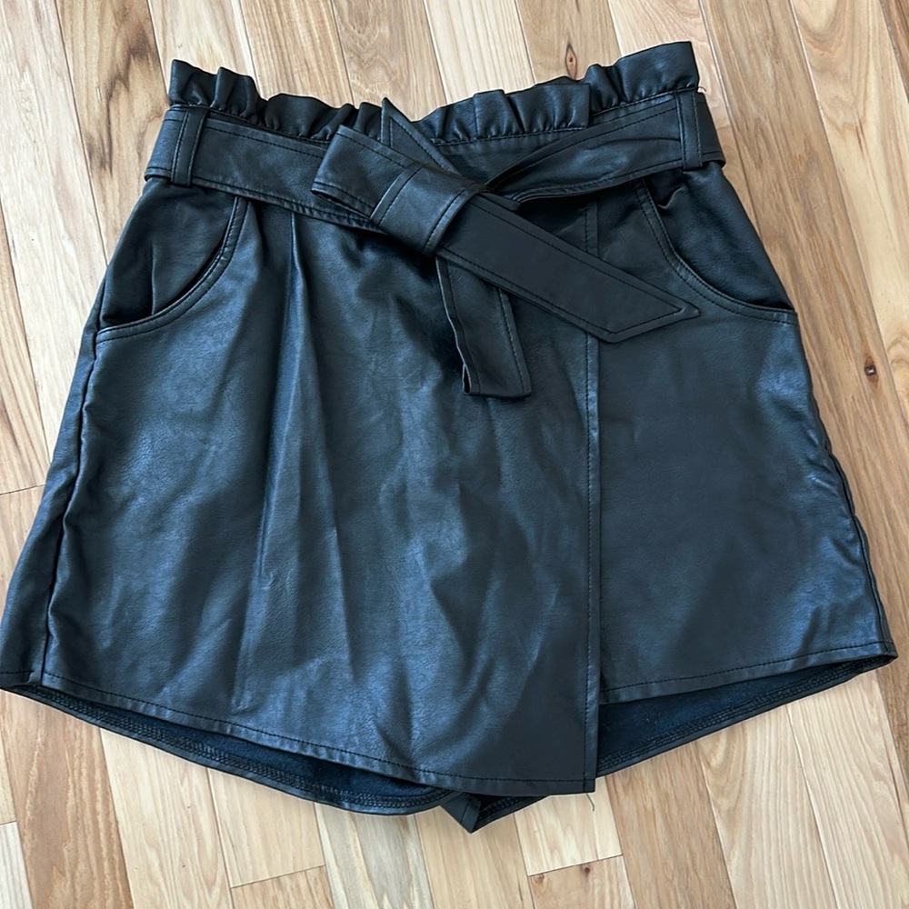 Leather Skort